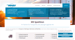 Desktop Screenshot of me-spedition.de